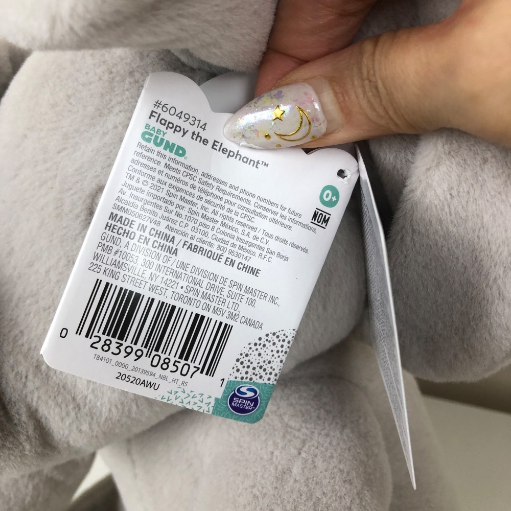 NWT Baby GUND Animated Flappy the Elephant Plush, Singing Stuffed Animal Baby - Picture 7 of 9